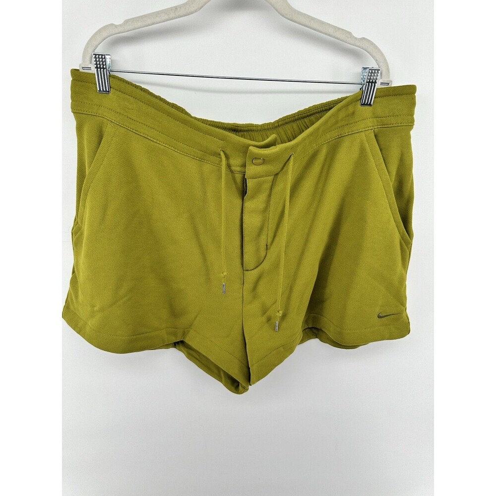 Nike Fleece Shorts Women Sportswear Modern Athleisure Green